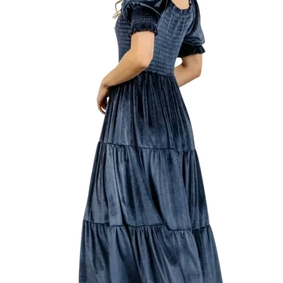 Baltic Born Navy Midi Dress - Picture 3 of 8